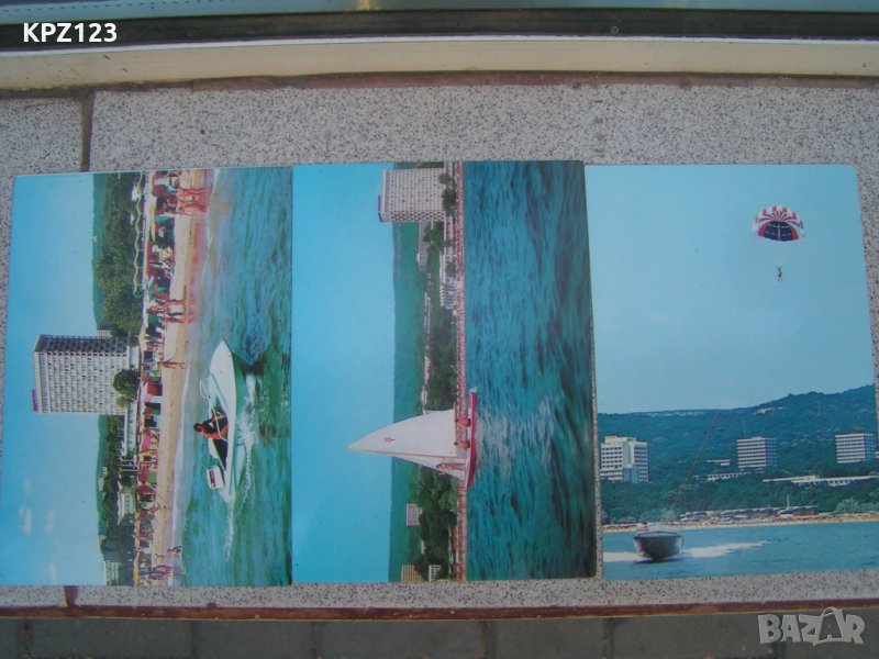 3 брояПощенски картички от КК Златни пясъци, снимка 1