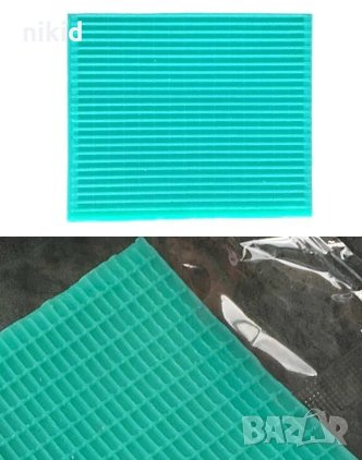 Кариран правоъгълник силиконов молд форма декорация торта фондан шоколад и др, снимка 1