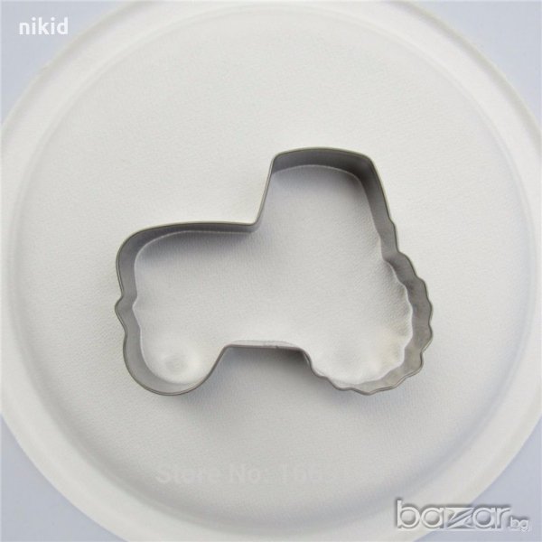 голям багер трактор метална форма резец за сладки бисквитки украса фондан декорация, снимка 1