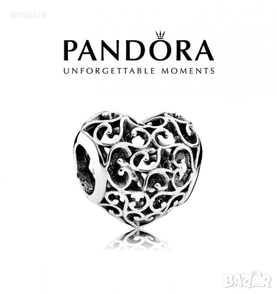 Черен Петък! Pandora Signature Heart. Колекция Amélie, снимка 1