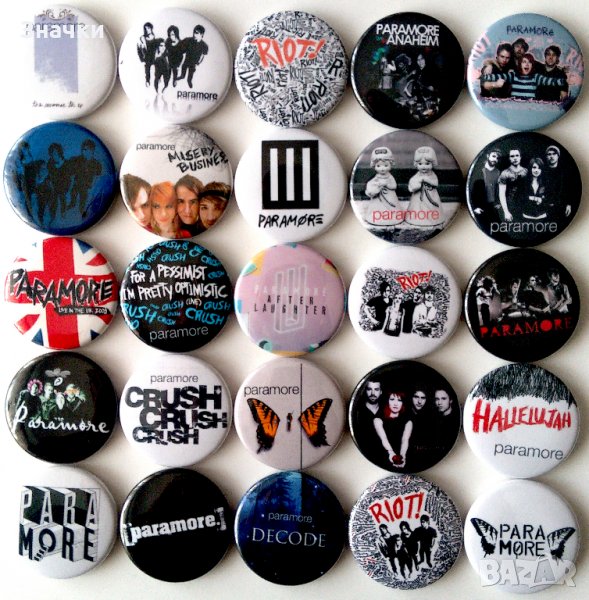 Значки на Paramore, снимка 1