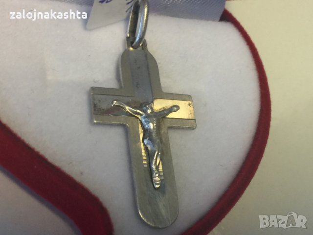 Сребърен кръст с разпятие-3,15гр/925, снимка 4 - Колиета, медальони, синджири - 23750244