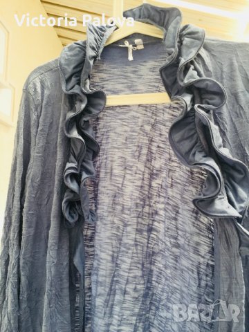 Красива жилетка-наметало DREEMSTAR без закопчаване, снимка 6 - Туники - 22332122