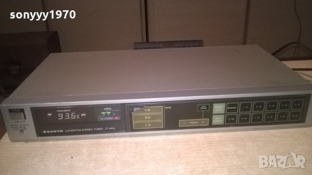 sanyo jt-440l stereo tuner-внос швеция, снимка 9 - Ресийвъри, усилватели, смесителни пултове - 25414647
