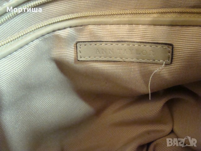  ANN TAYLOR 100% оригинална чанта естествена кожа РАЗПРОДАЖБА, снимка 4 - Чанти - 25112296