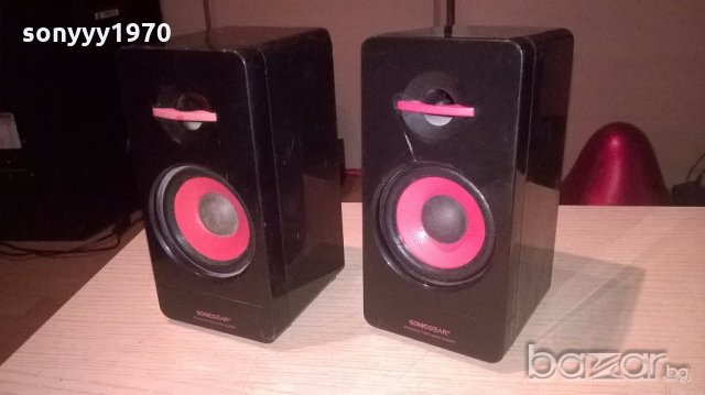 sonicgear-тонколони 2бр-16х9х8см-внос англия, снимка 10 - Тонколони - 19574618