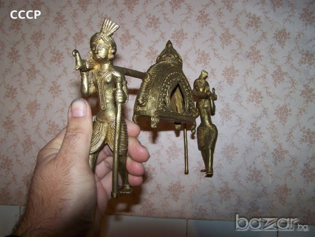 Голяма бронзова пластика, снимка 2 - Други ценни предмети - 20912833