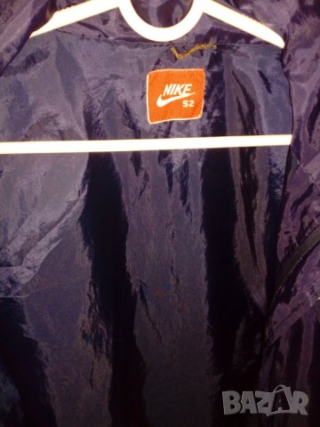 Тъмно синьо яке ветровка Nike, размер 52, снимка 5 - Якета - 23965876