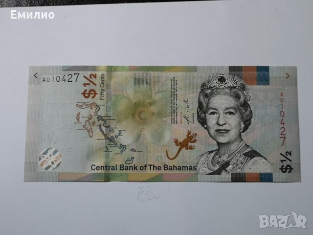 BAHAMAS 1/2 DOLLAR 2019 UNC , снимка 3 - Нумизматика и бонистика - 25568876