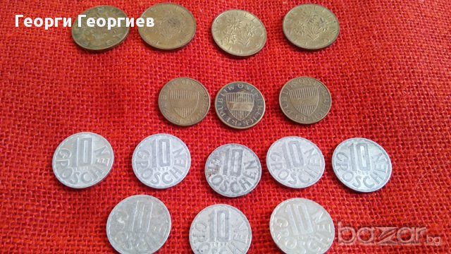 Австрийски монети, 15 броя, емисии от 1962г. до 1993г., много запазени, снимка 8 - Нумизматика и бонистика - 17128420