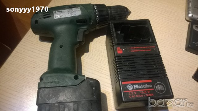 ПОРЪЧАН-metabo-винтоверт с 2 скорости+зарядно+батерия-внос швеицария, снимка 4 - Винтоверти - 11664655