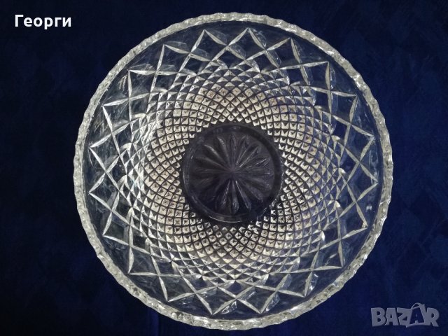 Кристална купа , снимка 2 - Чинии - 22845829
