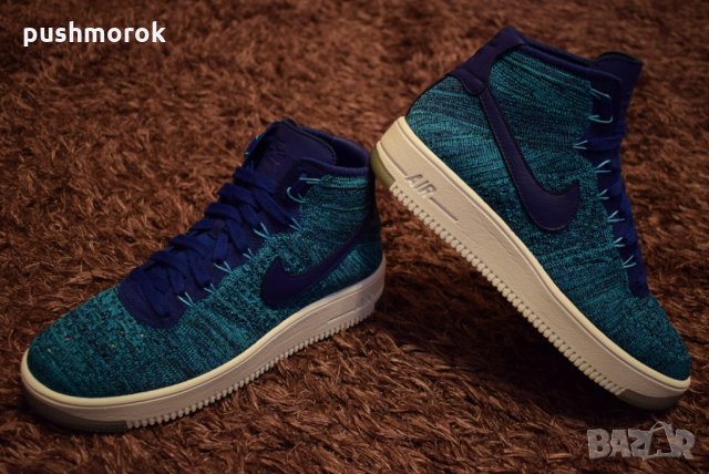 Nike Air Force 1 Flyknit Blue Lagoon, снимка 2 - Маратонки - 24717009