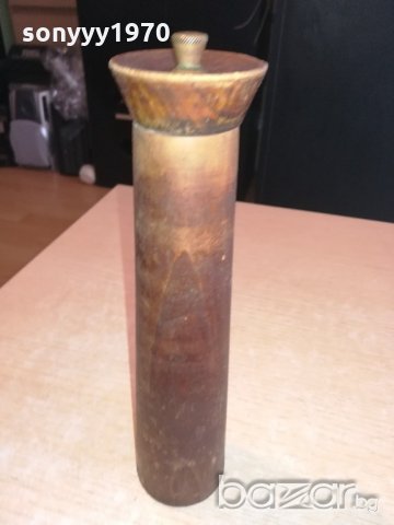 АНТИКА-made in italy-ретро мелница за пипер-внос швеицария 26х6см, снимка 8 - Колекции - 21094790