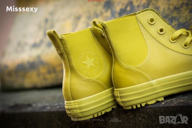 ПРОМО 🍊 CONVERSE ALL STAR 🍊 Дамски кецове в жълто зелено № 36½ & 37 нови с кутия, снимка 2 - Кецове - 21726478