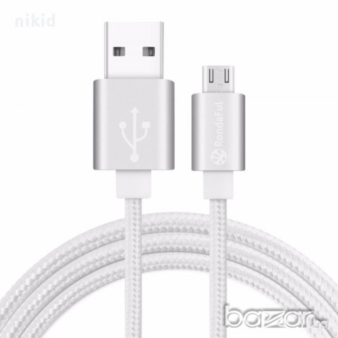 универсален кабел Micro USB за зареждане на power bank батерия телефон апарат таблет , снимка 2 - Друга електроника - 15665372