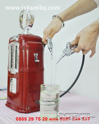 Червена Ретро бензинова колонка за напитки - код ДВОЙНА, снимка 9 - Други стоки за дома - 12339870