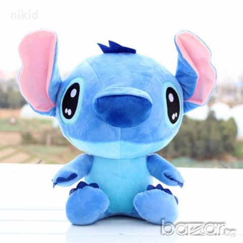 Лило и Стич lilo stitch плюшена играчка синьо или розово човече плюшен, снимка 2 - Плюшени играчки - 19160065
