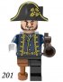 Лего фигури Карибски пирати Джак Спароу Барбароса Салазар Дейви Джоунс Черната брада