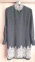 CELEBRE - дамска дълга черно-бежова риза, снимка 6