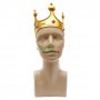 Парти артикул - златиста корона, изработена от PVC материал. Чудесен аксесоар за парти костюм. , снимка 3
