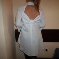 Бяла риза с модерна и удобна кройка, снимка 3 - Ризи - 17520397