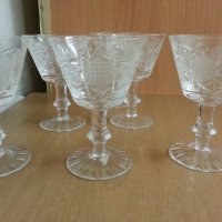 кристални чаши, снимка 3 - Антикварни и старинни предмети - 24964648