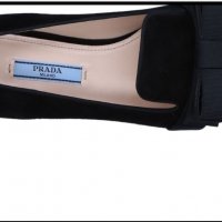 Дамски елегантни оригинални  обувки Prada Women's Black Loafer 100 % кожа , снимка 10 - Дамски обувки на ток - 18714675
