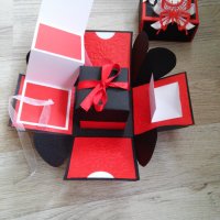 Подарък за сватба, рожден ден експлодиращи кутийки-ръчна изработка, снимка 12 - Други - 21601031
