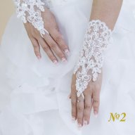 Булчински ръкавици нови, снимка 3 - Сватбени аксесоари - 16850343