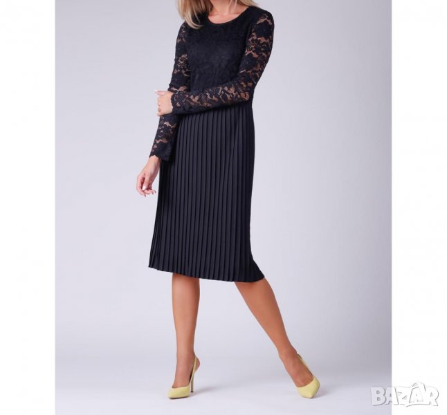 Черна рокля с дантела марка Kabelle - XL, снимка 1