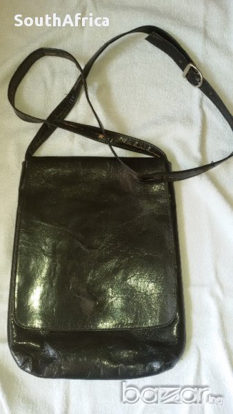 Черна чанта от камилска кожа, снимка 1
