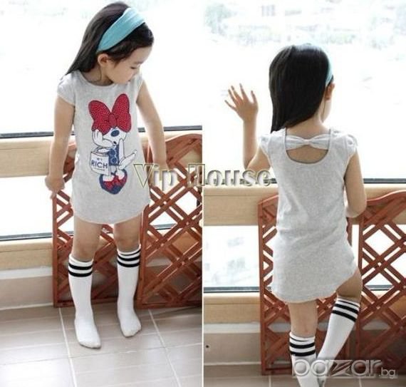 ПРОМОЦИЯ!!! Рокля-туника, сива, снимка 1