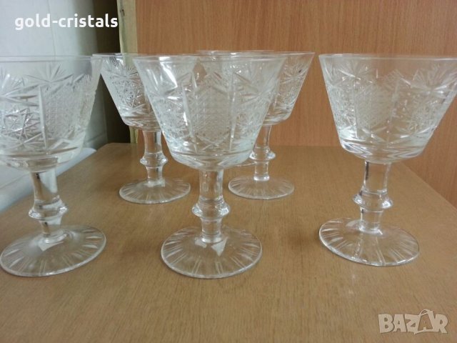 кристални чаши, снимка 3 - Антикварни и старинни предмети - 24964648