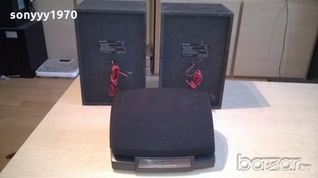 sharp-център+колони 2броя-внос швеицария, снимка 9 - Тонколони - 18276883