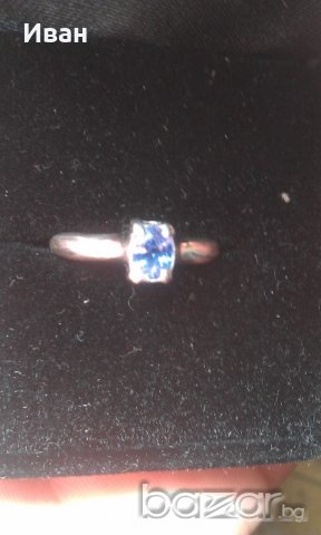 Пръстен с Танзанит 0.37кт, снимка 5 - Пръстени - 19093784