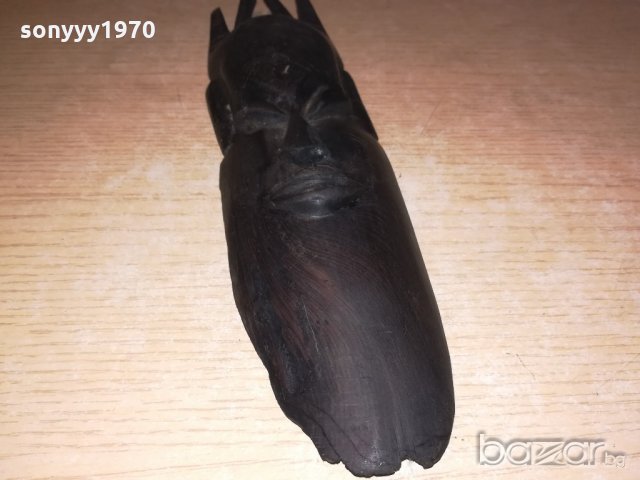 африканска маска-масивна-27х7х4см-внос швеицария, снимка 8 - Колекции - 20913357