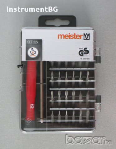 К-т битове финна механика Meister 32 части, снимка 2 - Други инструменти - 12457043