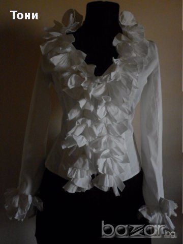 Бяла риза на Anne Fontaine THE KIMMY , снимка 4 - Ризи - 16624117