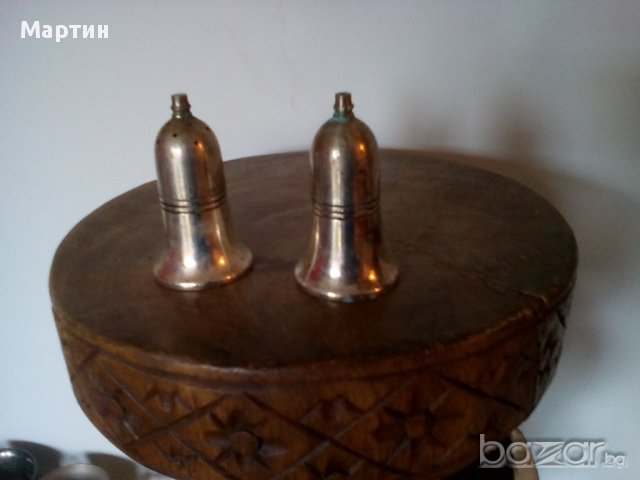  Посребрени масивни - Солници  - 2 бр. ! ( 777874), снимка 2 - Антикварни и старинни предмети - 18145488