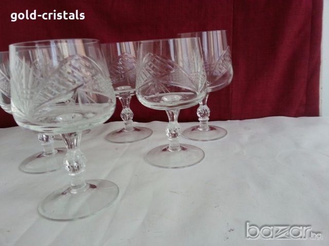 кристални чаши за коняк ракия и др, снимка 8 - Антикварни и старинни предмети - 20121963
