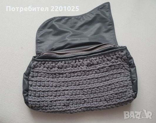 Голяма плетена чанта клъч , снимка 2 - Чанти - 24355562