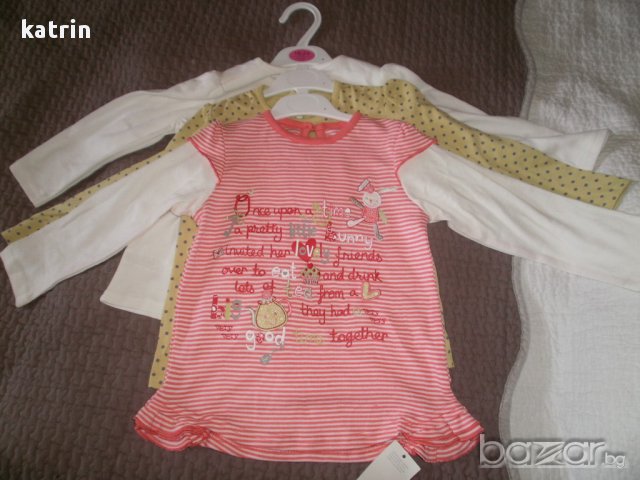 Нови блузки/туники George от Англия , снимка 4 - Бебешки блузки - 11117744