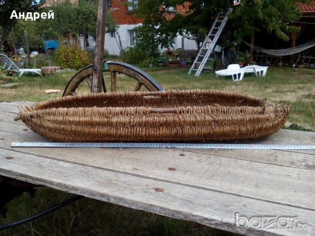 Старинен кош,панер, снимка 2 - Антикварни и старинни предмети - 19274718