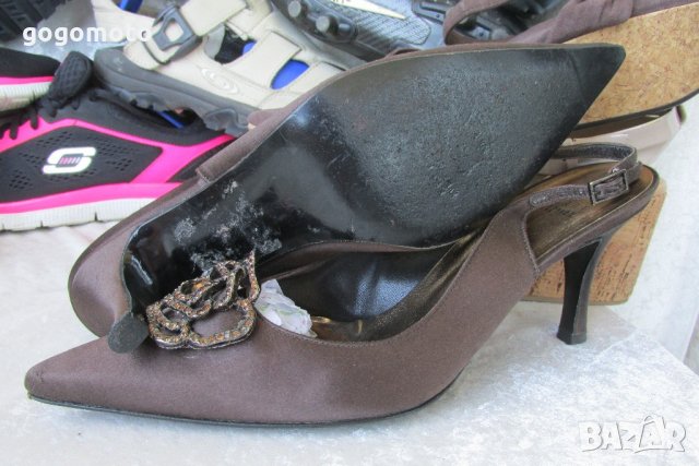 елегантни 39 - 40 дамски обувки Stuart Weitzman original от фин сатен , сандали, GOGOMOTO.BAZAR.BG®, снимка 9 - Сандали - 21822743