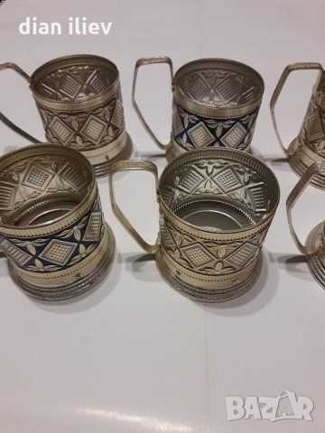 Стари руски подстакани, снимка 6 - Антикварни и старинни предмети - 24884523