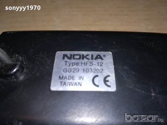 nokia hfs-12 made in taiwan-тонколона-внос швеицария, снимка 4 - Тонколони - 20840007