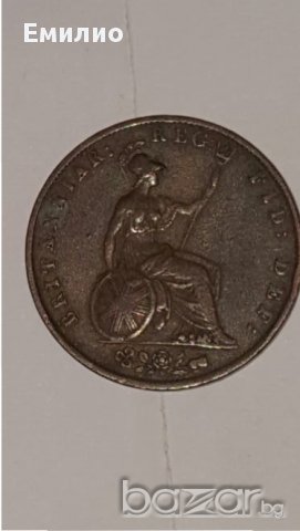 1855 Great Britain Penny aXF, снимка 3 - Нумизматика и бонистика - 16183218