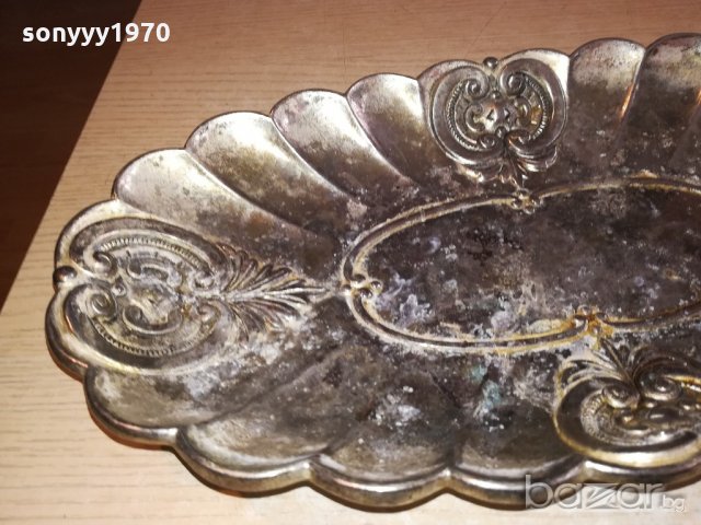 ретро колекция-поднос/чиния-внос швеицария-36х19х5см, снимка 4 - Колекции - 21118434