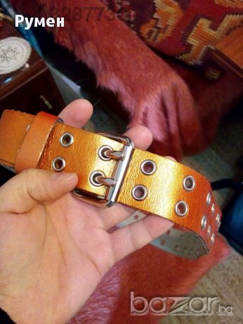 Мъжки колан от естествена кожа, кожен колан, цвят, позлата, злато, метал, метални орнаменти 